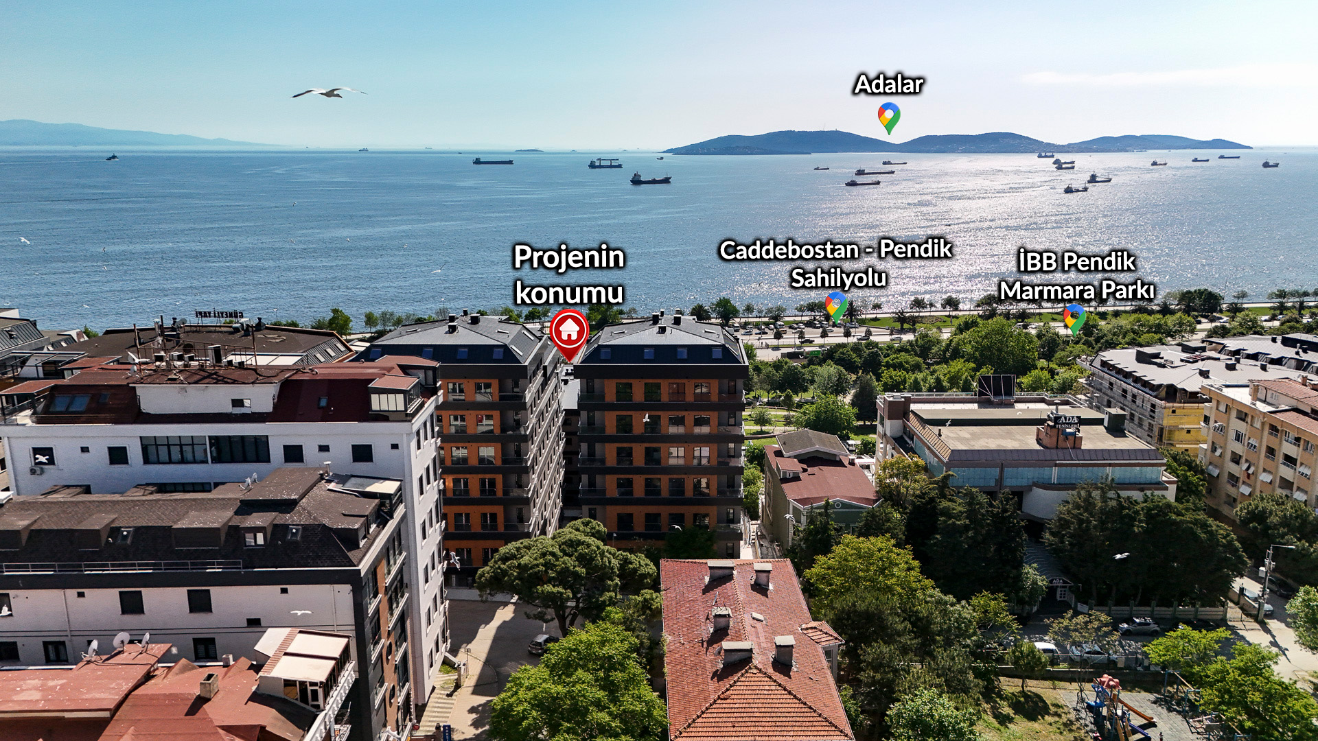 PENDİK BURUNDA FULL DENİZ MANZARA - Resim 1