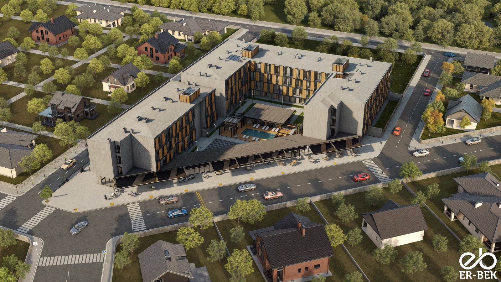 YALOVA DA SİTE İÇİ HAVUZLU 1+1 LÜX DAİRE H - Resim 1